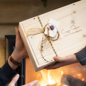 Cesto di Natale - scatola di legno